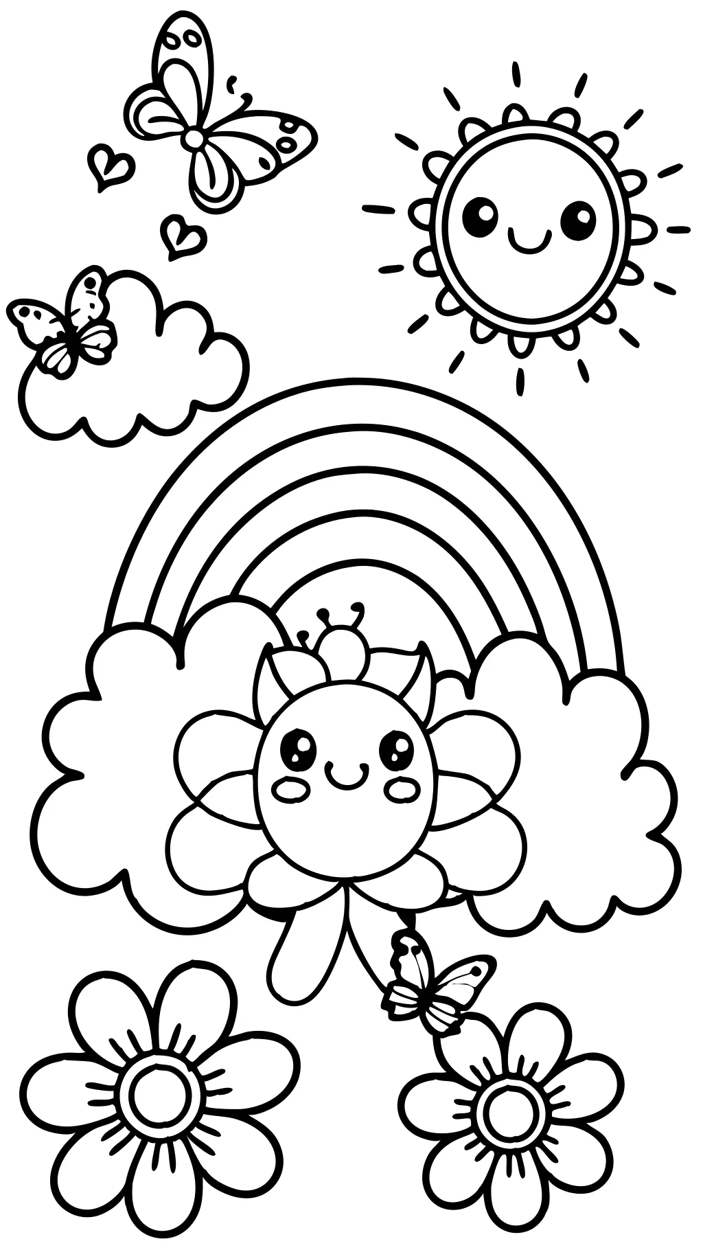 Rainbow Coloring Pages gratis